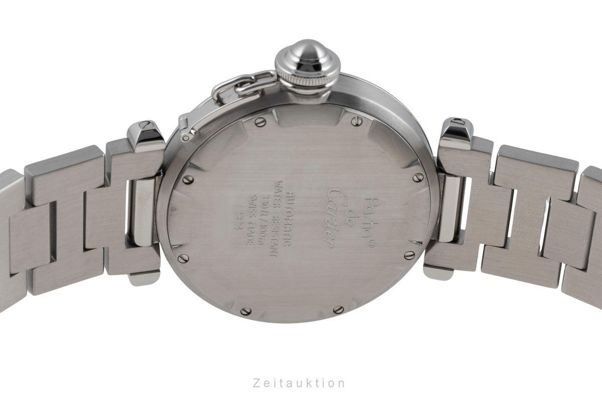 Cartier Pasha steel automatic unisex W31024M7  [2605332]