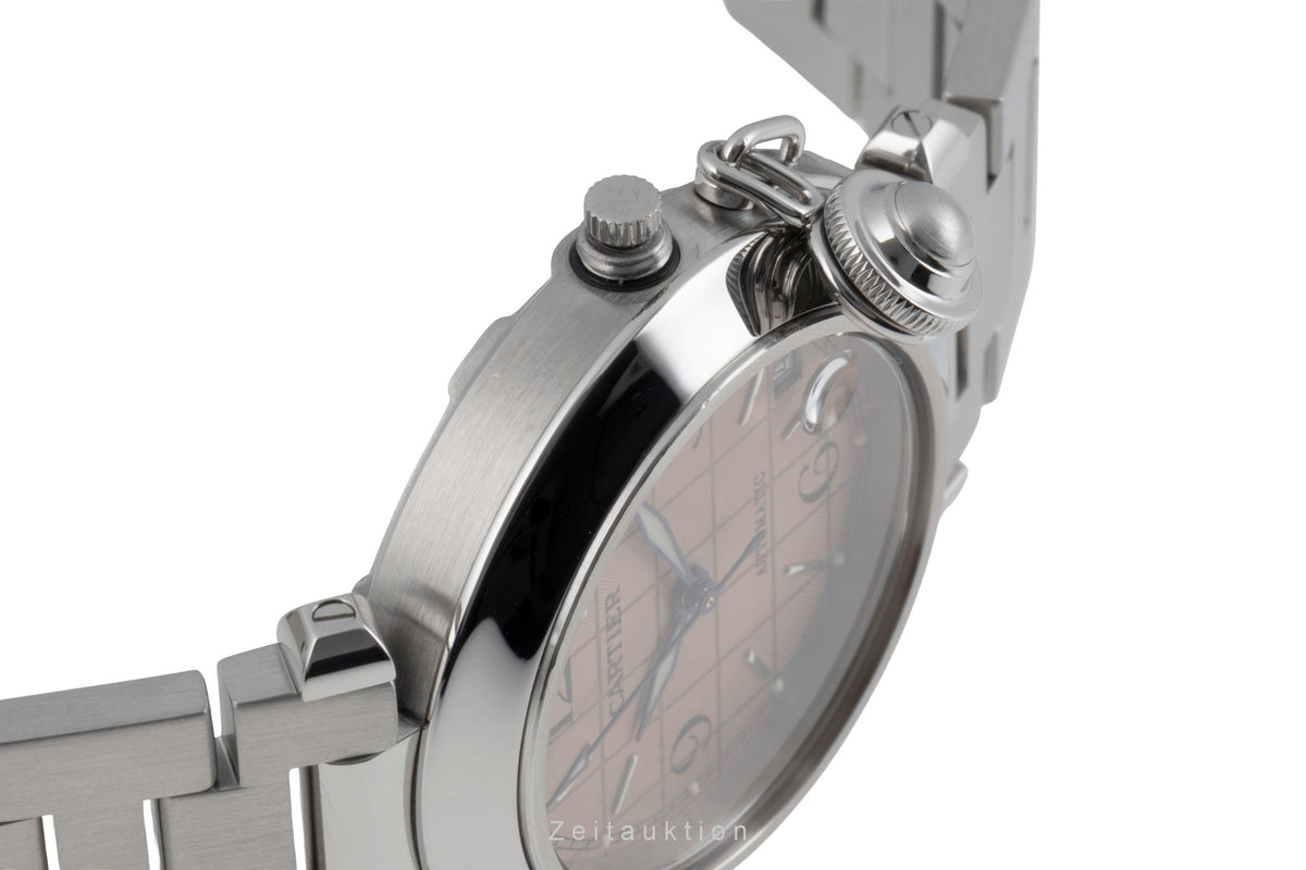 Cartier Pasha steel automatic unisex W31024M7  [2605332]