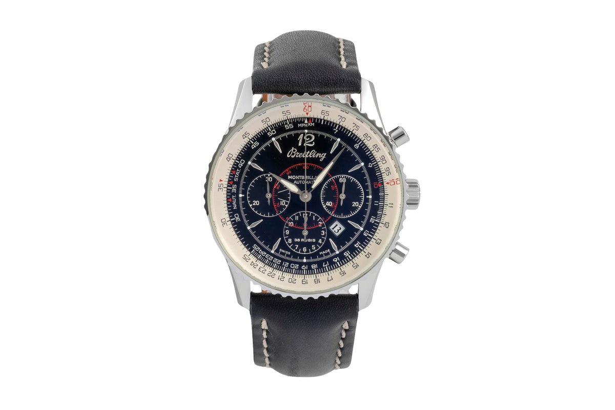 Breitling Montbrillant Chronograph Automatik Stahl Herrenuhr Ref. A41030 [2605333]