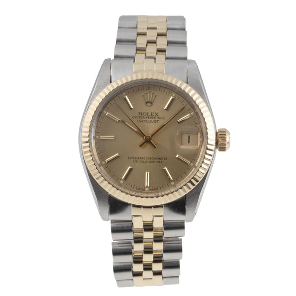 Rolex Datejust acero / oro automático reloj para damas  6827 Vintage  [2605335]