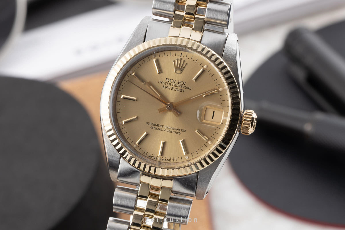 Rolex Datejust acero / oro automático reloj para damas  6827 Vintage  [2605335]