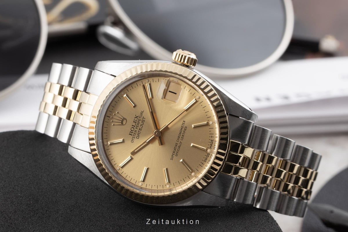 Rolex Datejust acero / oro automático reloj para damas  6827 Vintage  [2605335]