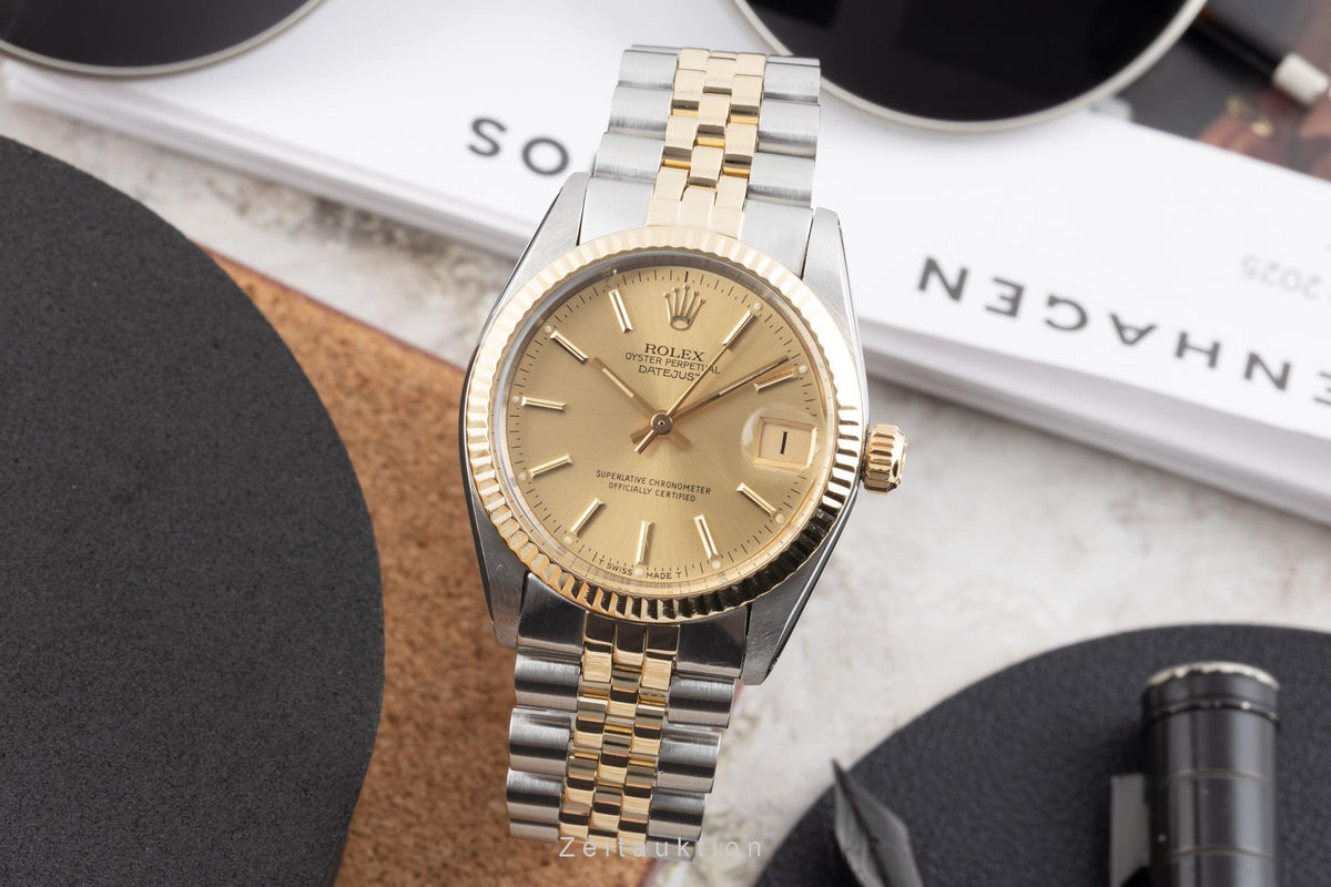 Rolex Datejust acero / oro automático reloj para damas  6827 Vintage  [2605335]