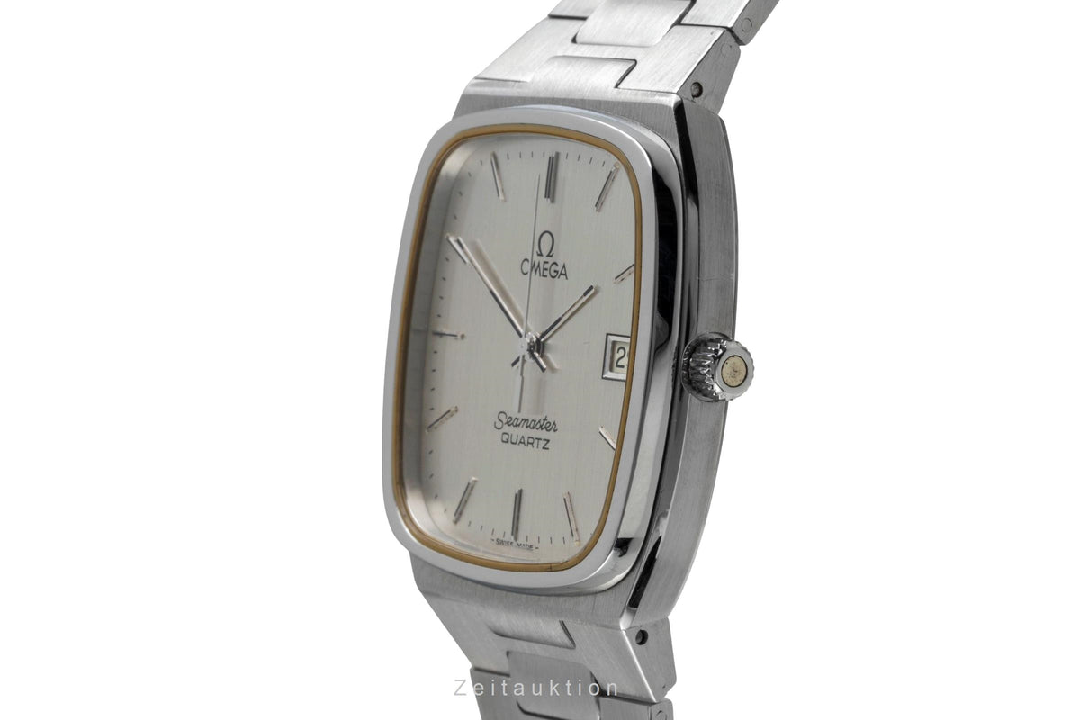 Omega Seamaster acero cuarzo reloj para caballeros 196.0166, 396.0887 Vintage  [2605336]