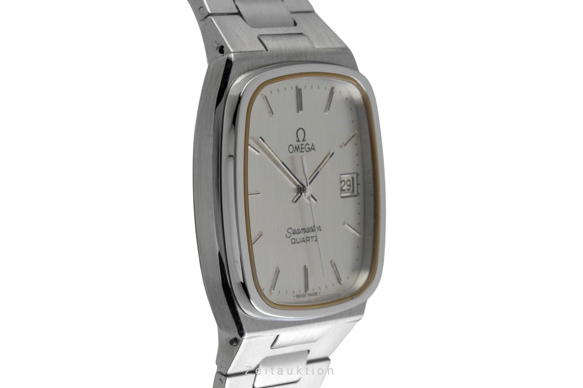 Omega Seamaster acero cuarzo reloj para caballeros 196.0166, 396.0887 Vintage  [2605336]