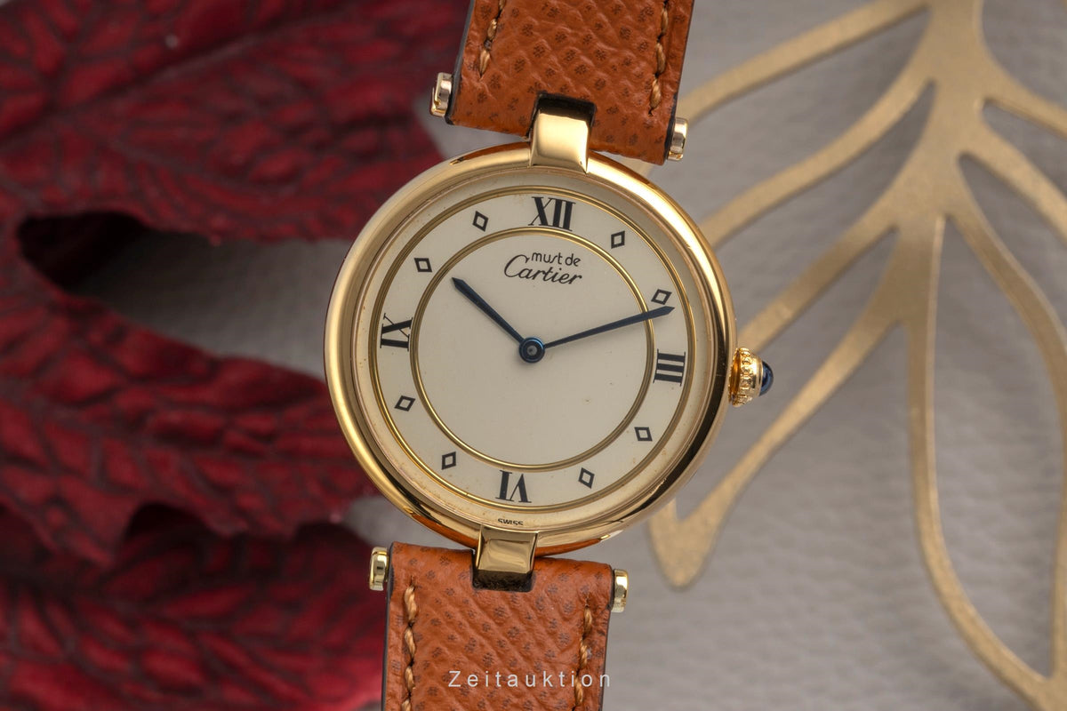 Cartier Vermeil silver-gilt quartz unisex 590003  [2605338]