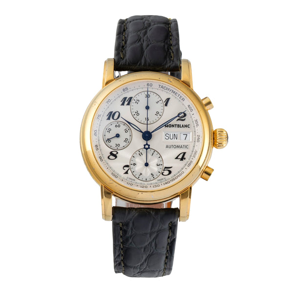 Montblanc Meisterstück chronographe acier automatique montre pour hommes 7016  [2605339]