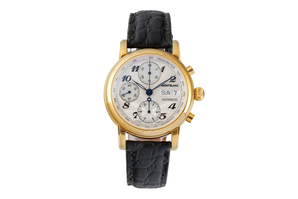 Montblanc Meisterstück cronografo acciaio automatismo orologio da uomo 7016  [2605339]