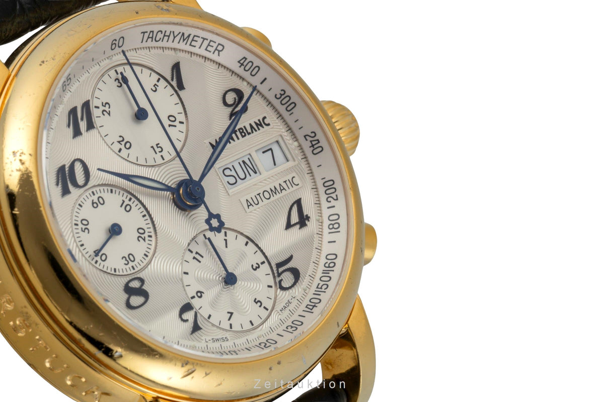 Montblanc Meisterstück chronographe acier automatique montre pour hommes 7016  [2605339]