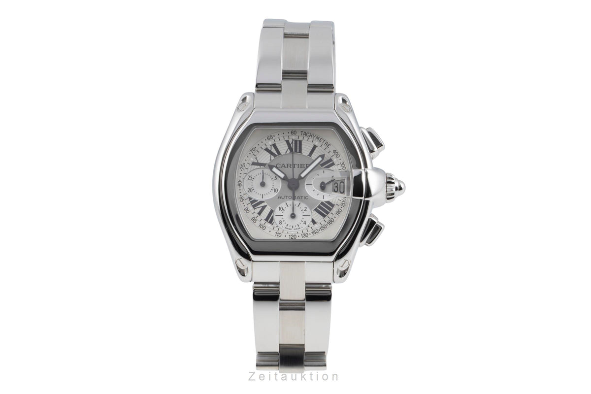 Cartier Roadster chronograph steel automatic men's watch W62006X6  [2605341]