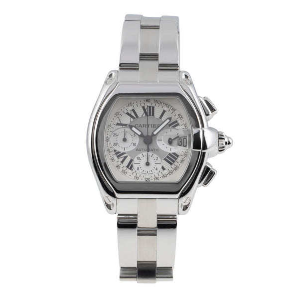 Cartier Roadster chronograph steel automatic men's watch W62006X6  [2605341]