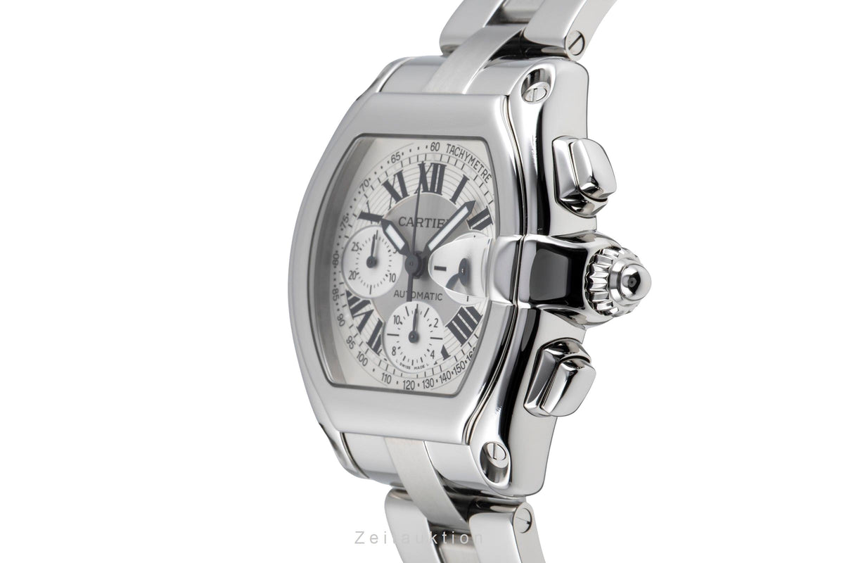 Cartier Roadster chronograph steel automatic men's watch W62006X6  [2605341]