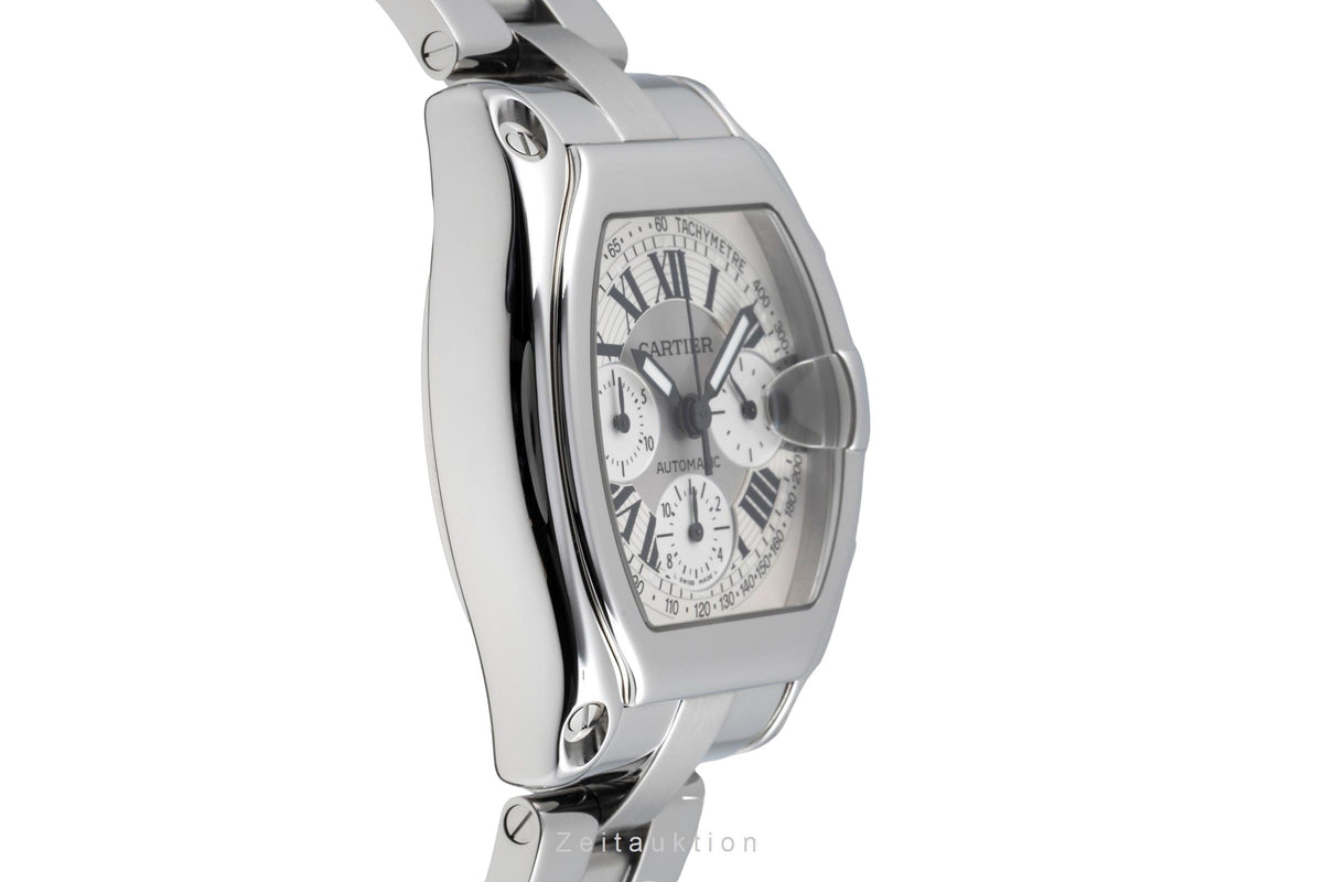 Cartier Roadster chronograph steel automatic men's watch W62006X6  [2605341]