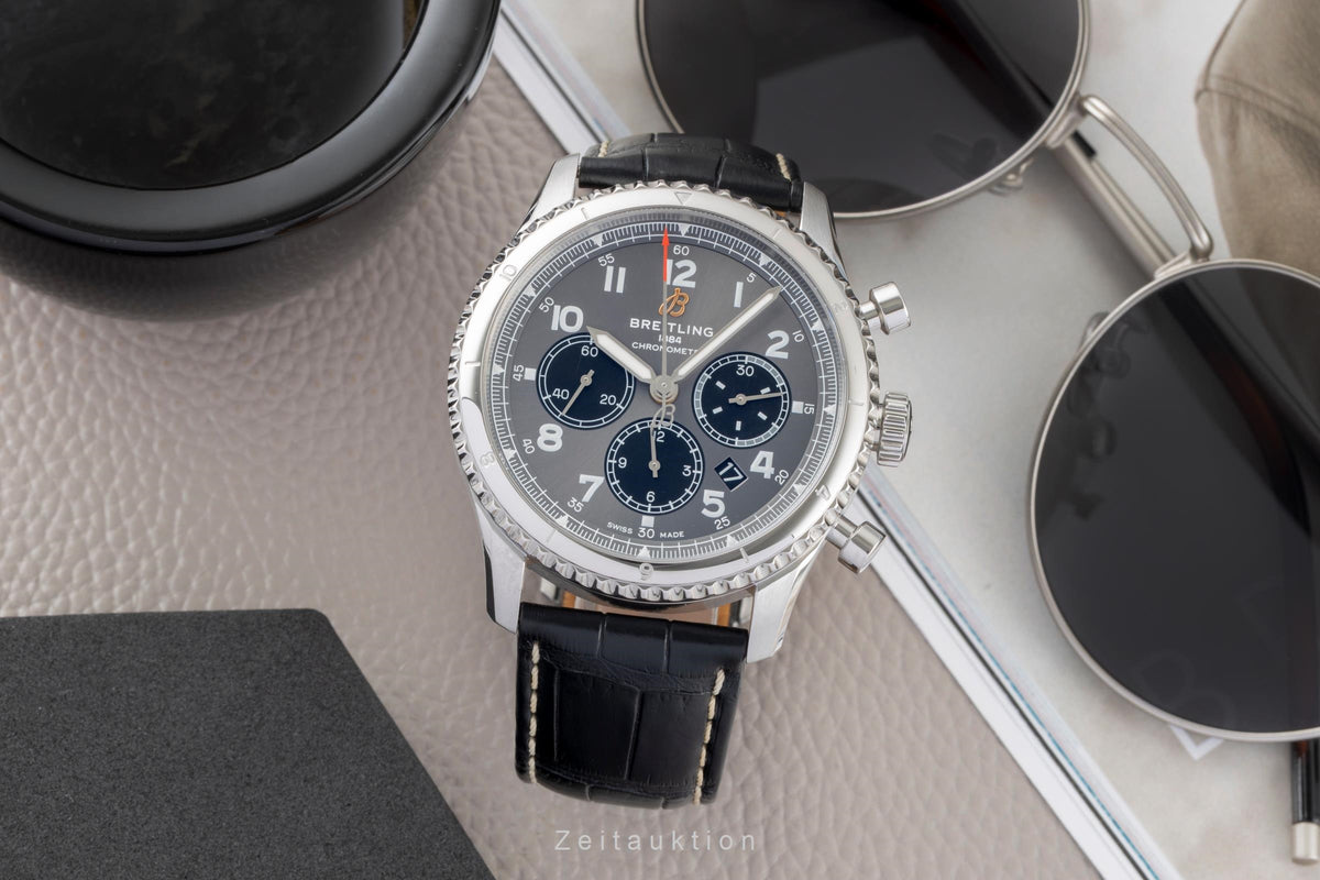 Breitling Aviator 8 Chronograph Stahl Automatik Herrenuhr Ref. AB0119131B1P1 B&P [2605343]