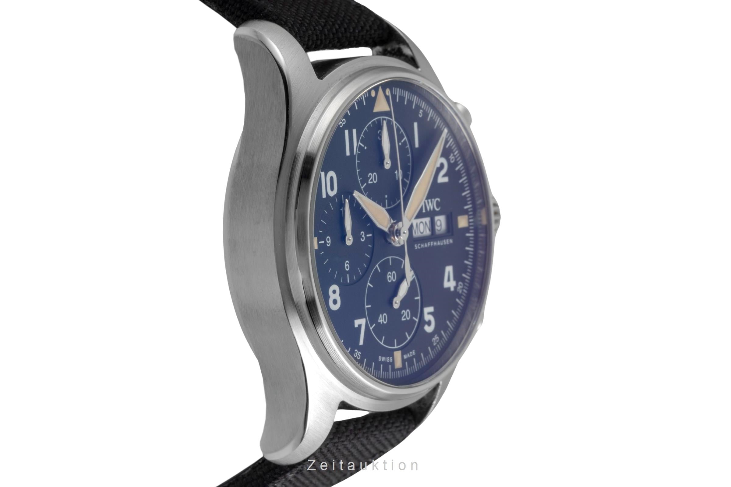 IWC Pilot Spitfire Chronograph Automatik Edelstahl Ref. IW387903 Box & Papiere [2605344]