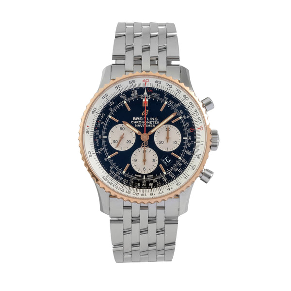Breitling Navitimer B01 Chronograph 46 Stahl / Gold Automatik Ref UB0127 Papiere [2605350]