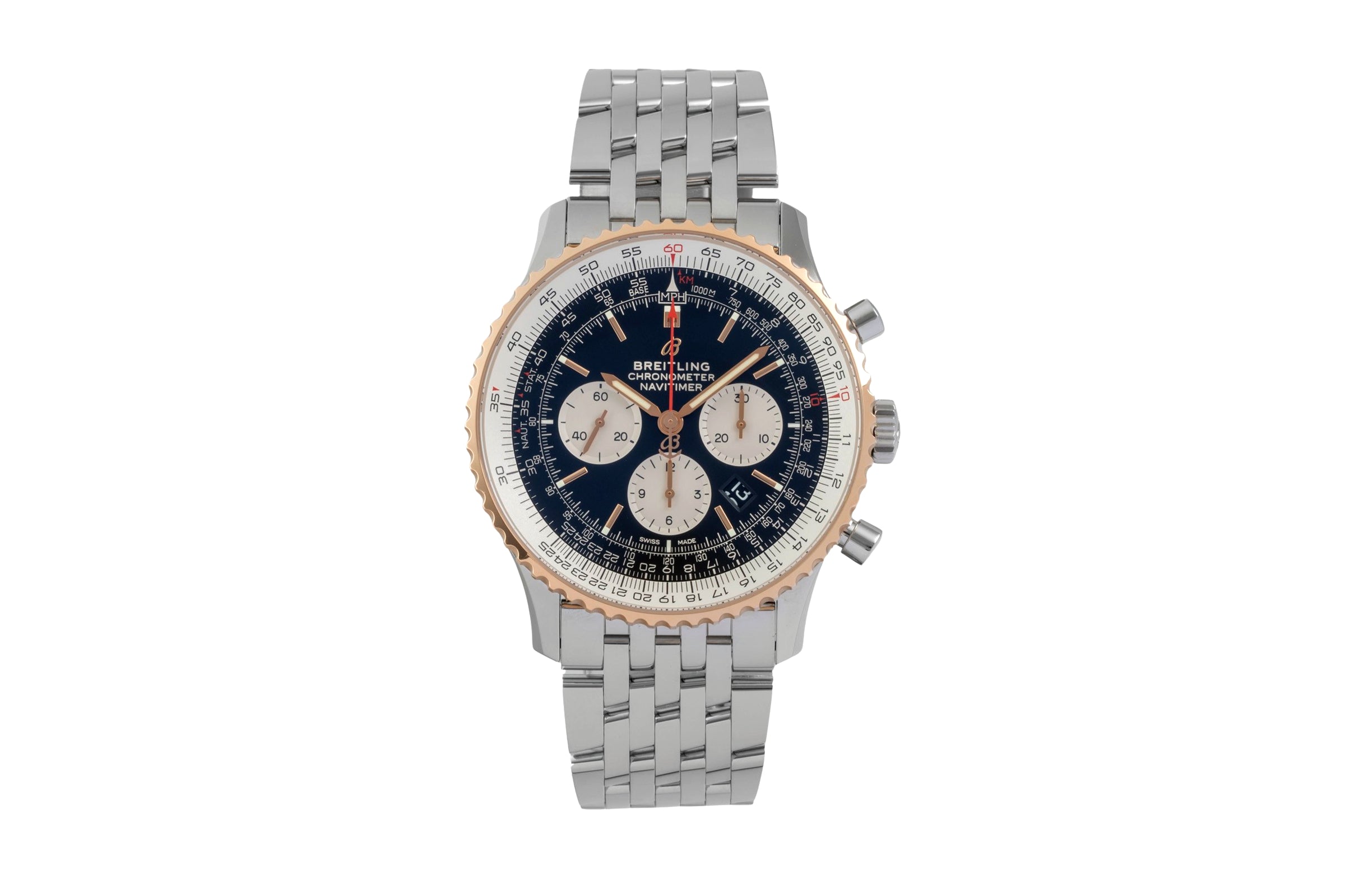 Breitling Navitimer 01 46 cronógrafo acero automático reloj para caballeros UB0127211B1A1 LP: 12500EUR  [2605350]