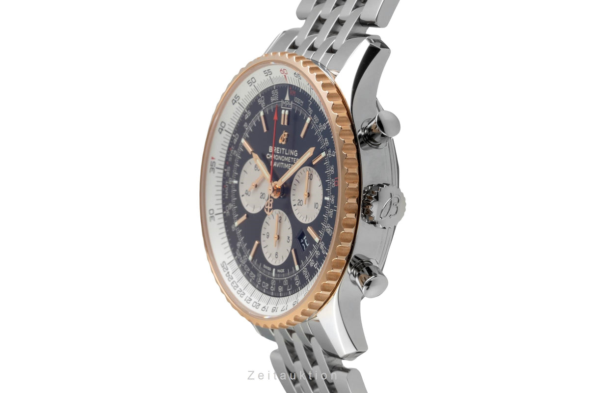 Breitling Navitimer B01 Chronograph 46 Stahl / Gold Automatik Ref UB0127 Papiere [2605350]