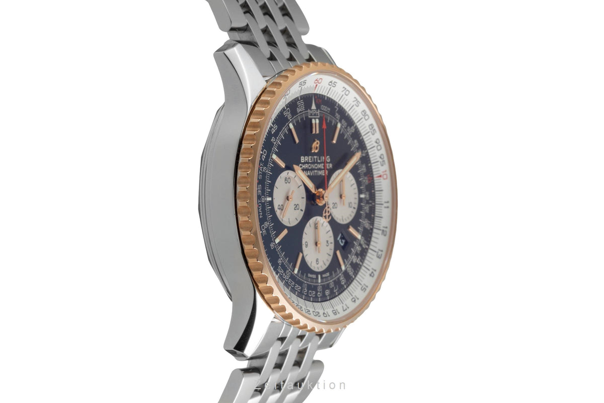 Breitling Navitimer B01 Chronograph 46 Stahl / Gold Automatik Ref UB0127 Papiere [2605350]