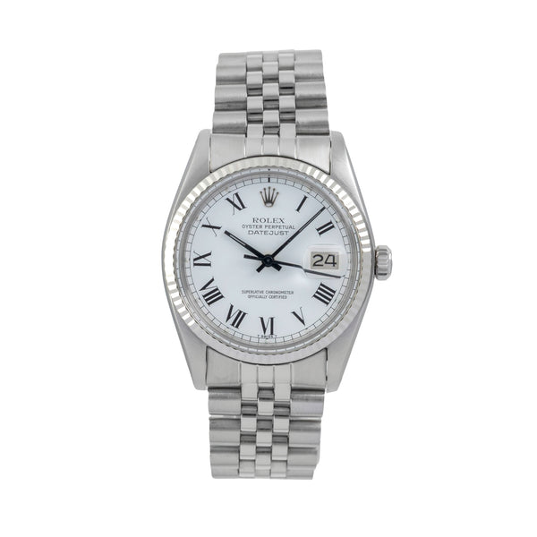 Rolex Datejust acero / oro blanco automático reloj para caballeros 16014 Vintage  [2605361]