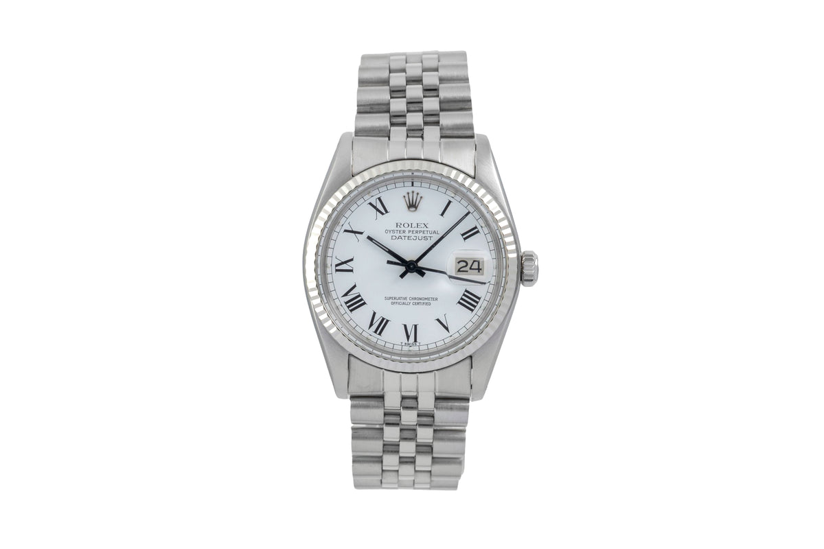 Rolex Datejust steel / white gold automatic men's watch 16014 Vintage  [2605361]