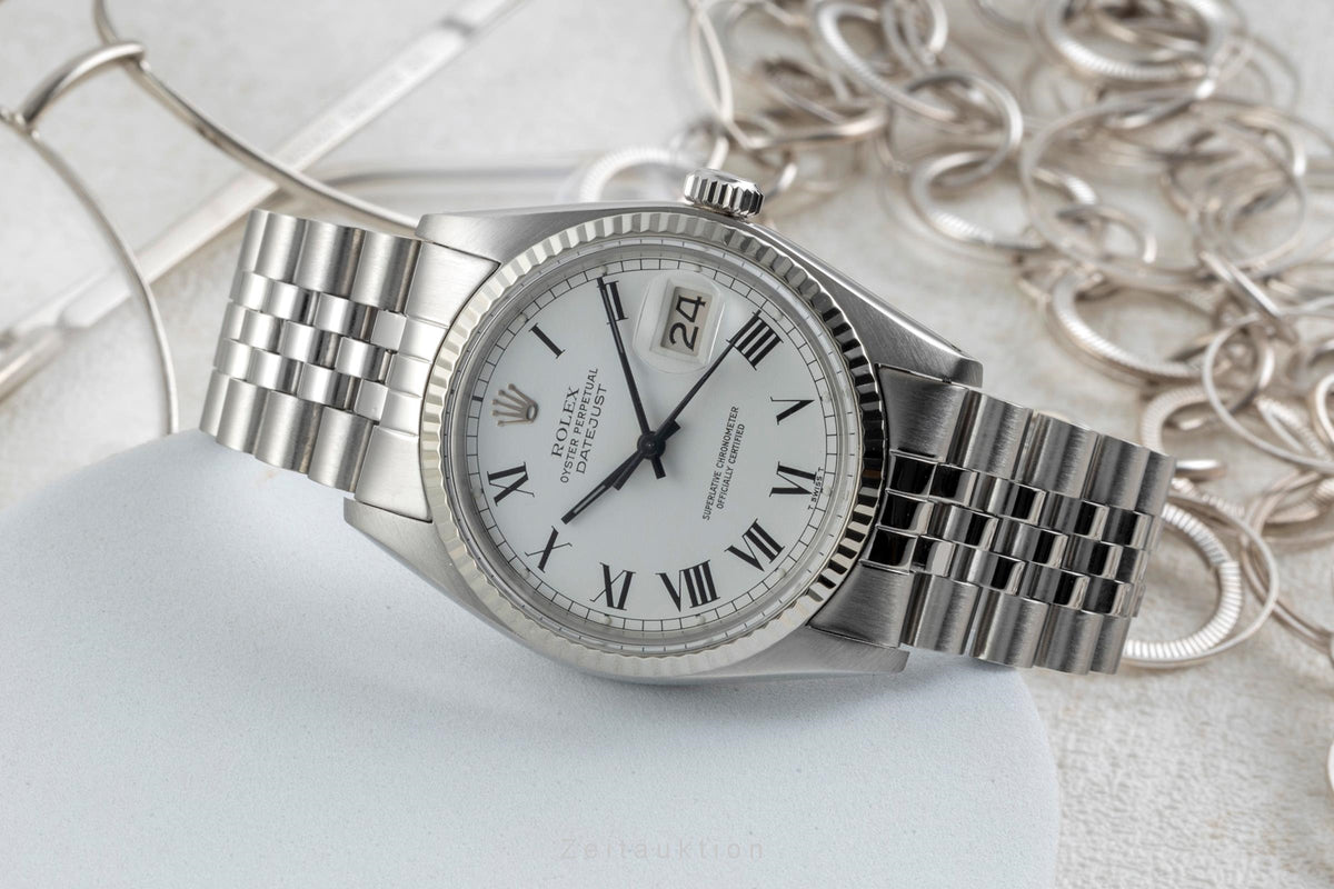 Rolex Datejust acero / oro blanco automático reloj para caballeros 16014 Vintage  [2605361]