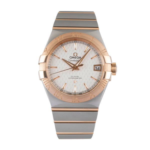 Omega Constellation steel / gold automatic men's watch 123.20.38.21.02.008  [2605362]