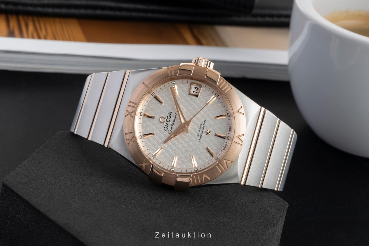 Omega Constellation steel / gold automatic men's watch 123.20.38.21.02.008  [2605362]