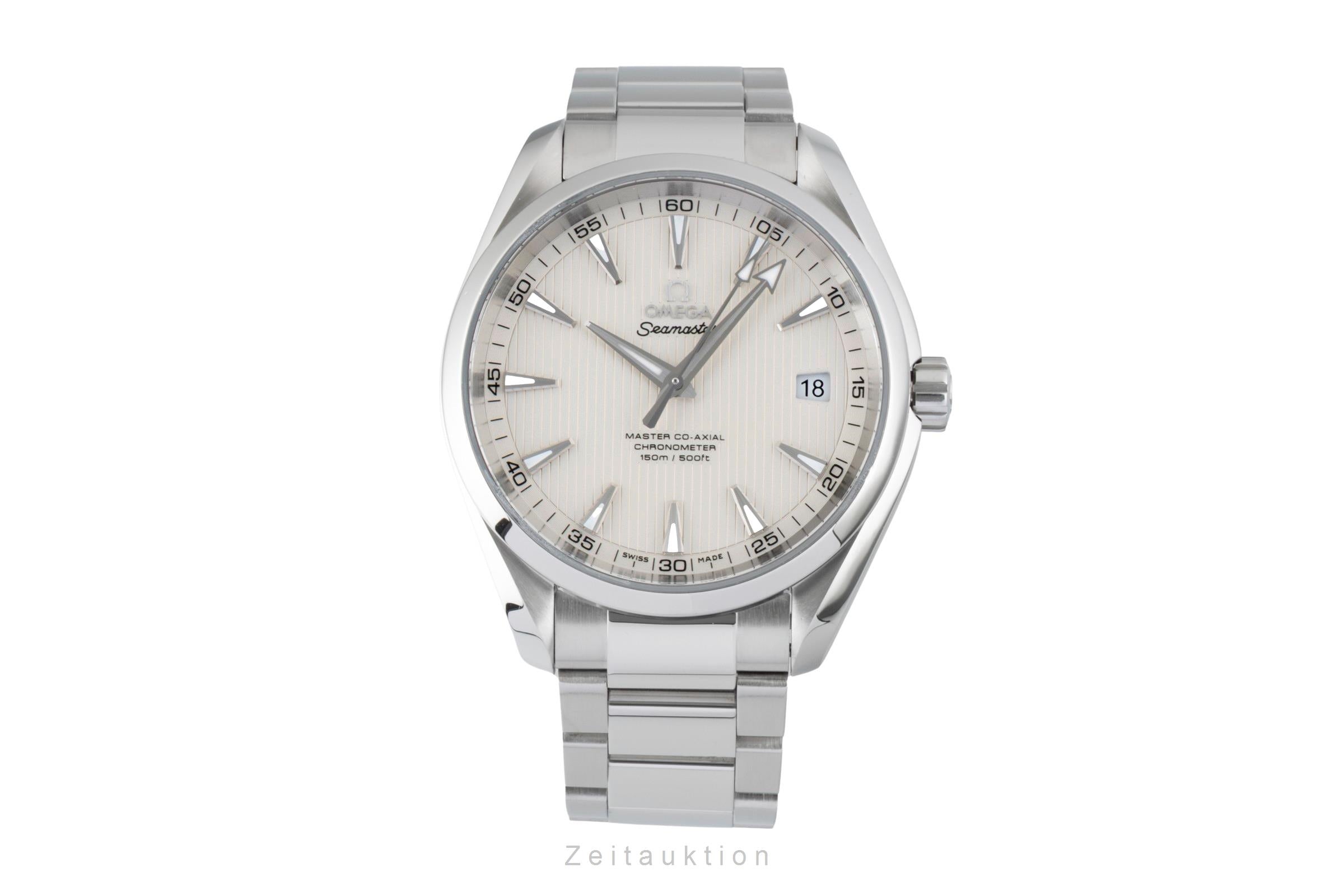 OMEGA seamaster TV スクリーン　ホワイト　メンズ　自動巻き Omega Seamaster steel automatic Kal. 8500 Ref. 231.10.42.21.02.003
