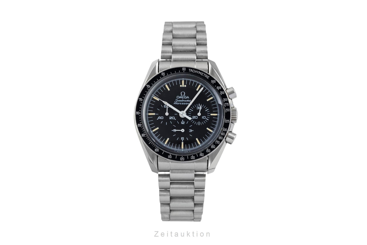 Omega Speedmaster Moonwatch Chronograph Stahl Handaufzug Ref. 145.0022 B&P [2605366]