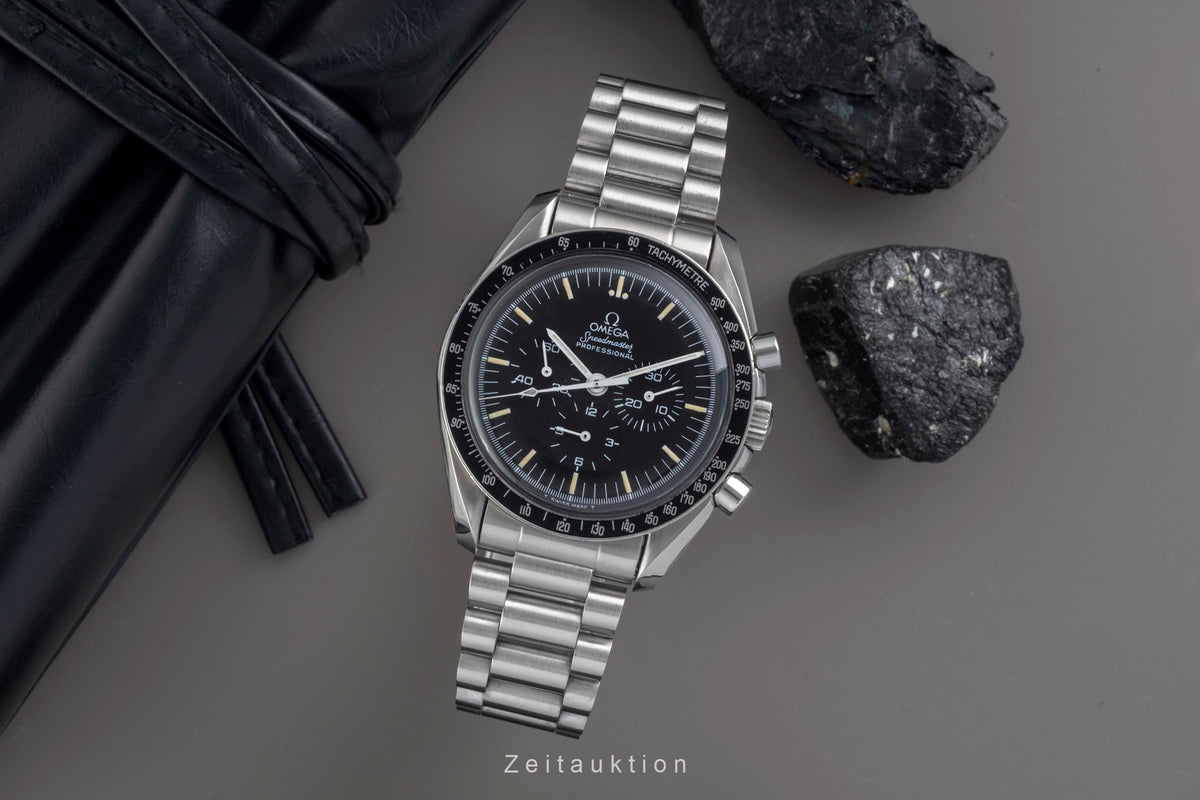 Omega Speedmaster Moonwatch Chronograph Stahl Handaufzug Ref. 145.0022 B&P [2605366]
