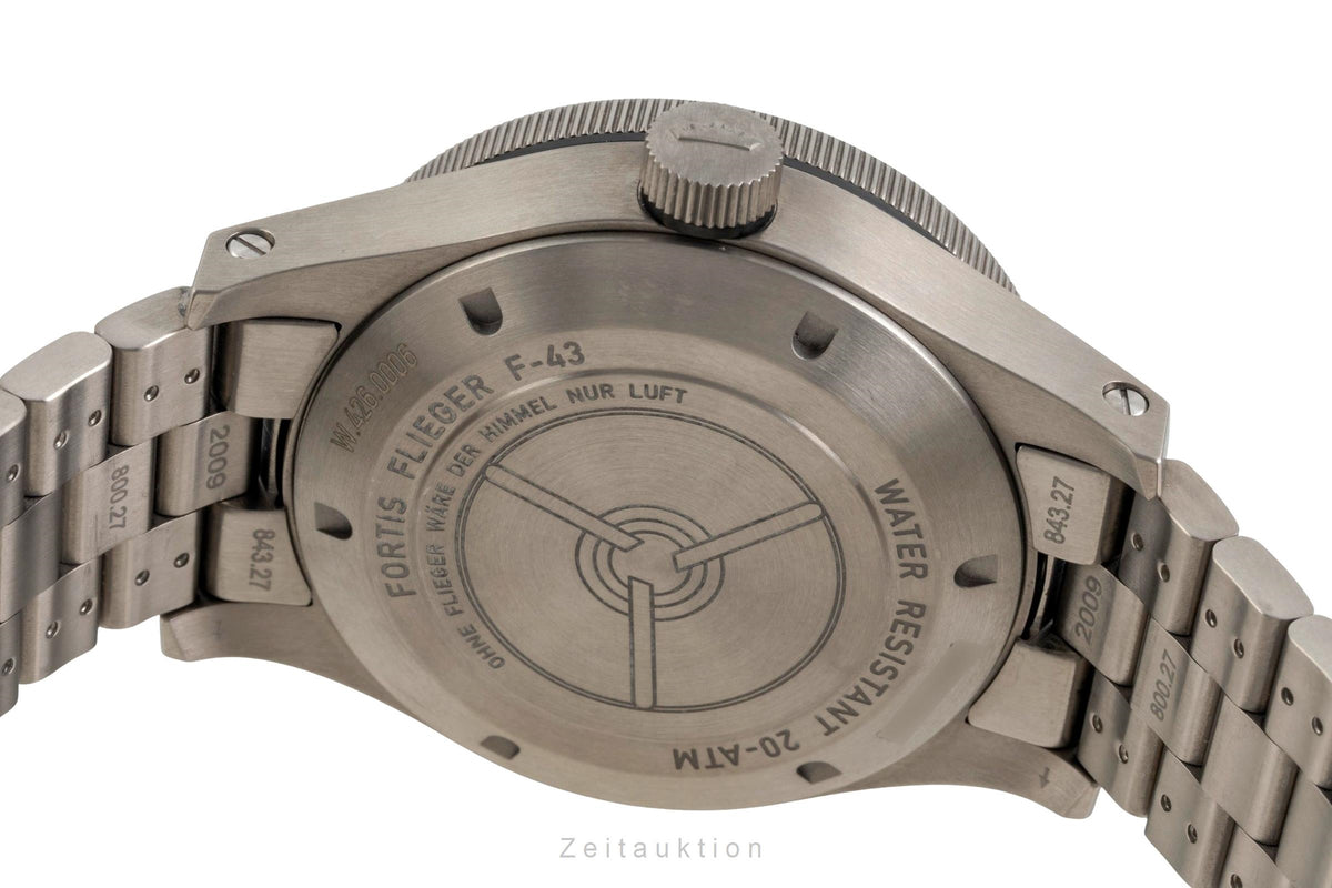 Fortis F-43 Triple GMT Titan Automatik Herrenuhr Ref F4260000 Box & Papiere 2022 [2605370]
