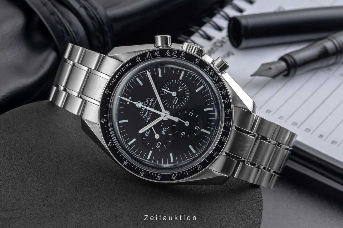 Omega Speedmaster Moonwatch Stahl Handaufzug Ref. 311.30.42.30.01.005 B&P  [2605371]