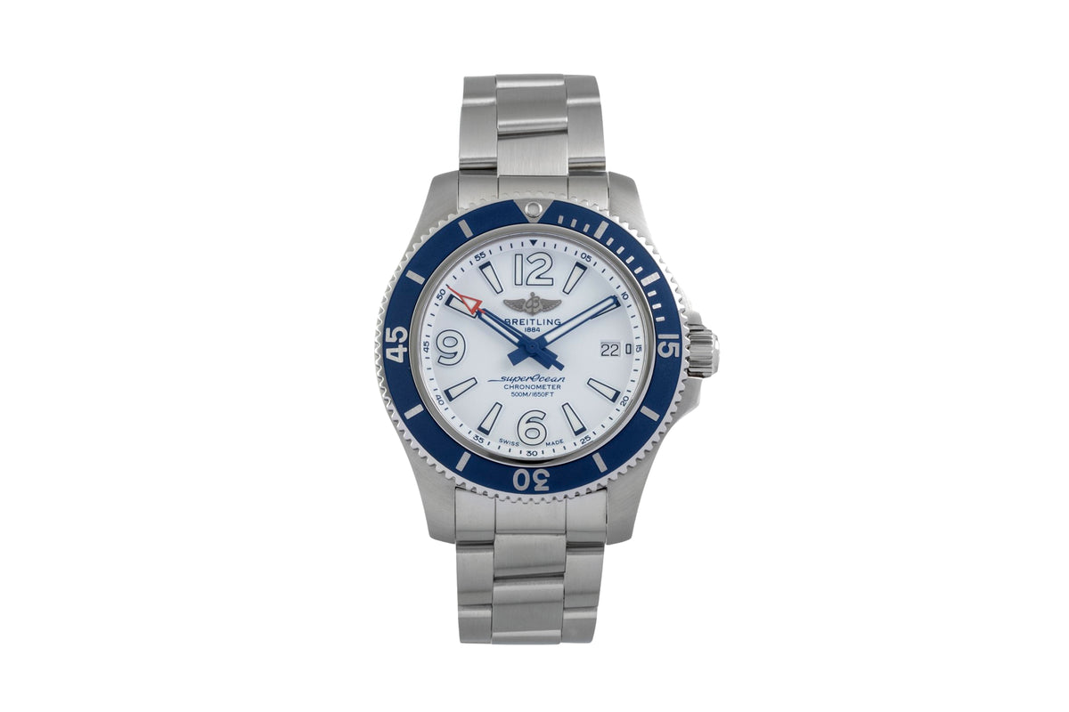 Breitling Superocean Stahl Automatik Herrenuhr Ref. A17366D81A1A1 B&P 2021 [2605379]