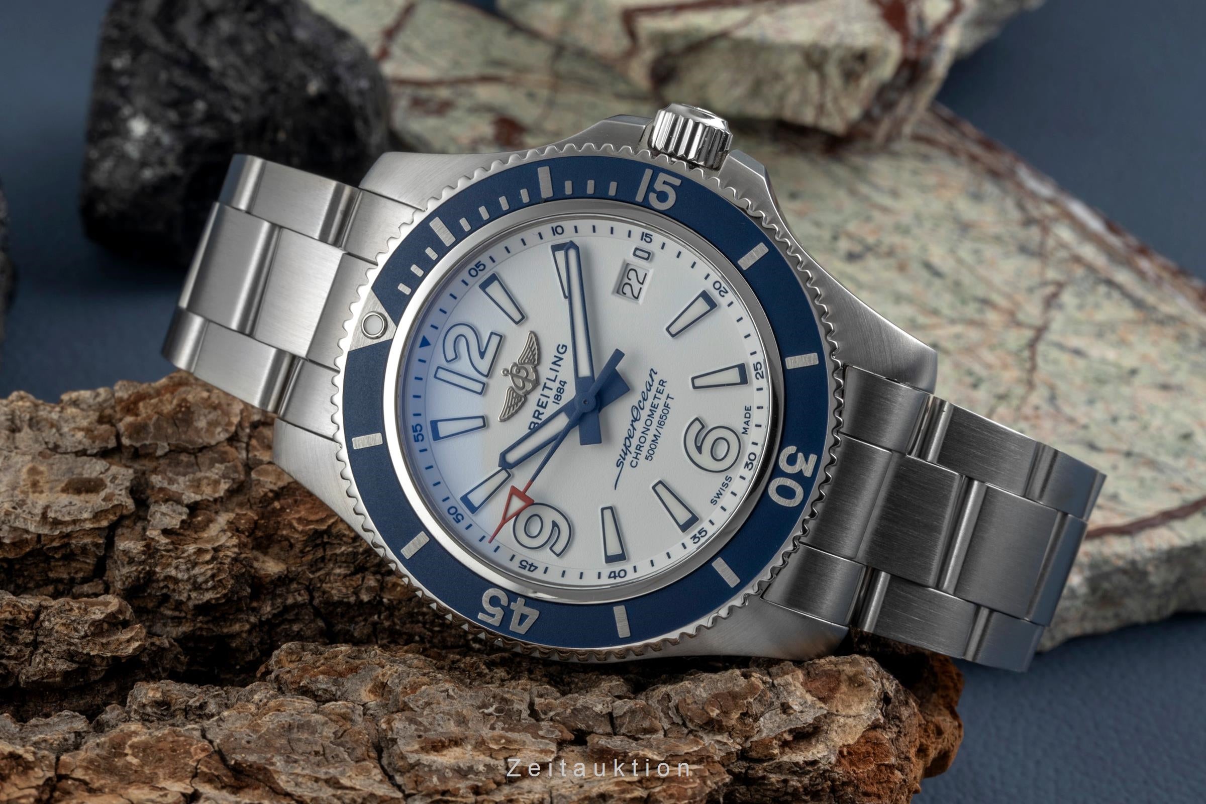 Breitling Superocean steel automatic Kal. B17 Ref. A17366D81A1A1