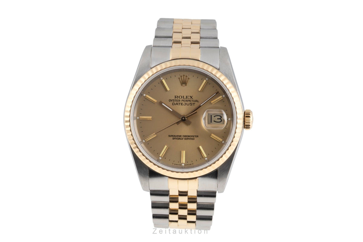 Rolex Datejust acciaio / oro automatismo orologio da uomo 16233 LP: 15350EUR  [2605383]