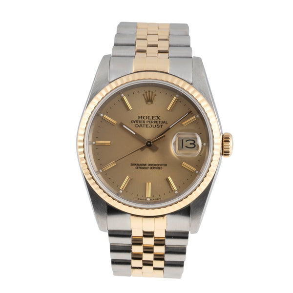 Rolex Datejust acciaio / oro automatismo orologio da uomo 16233 LP: 15350EUR  [2605383]