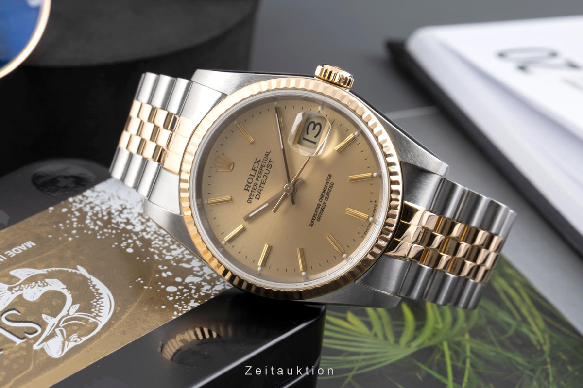 Rolex Datejust acciaio / oro automatismo orologio da uomo 16233 LP: 15350EUR  [2605383]