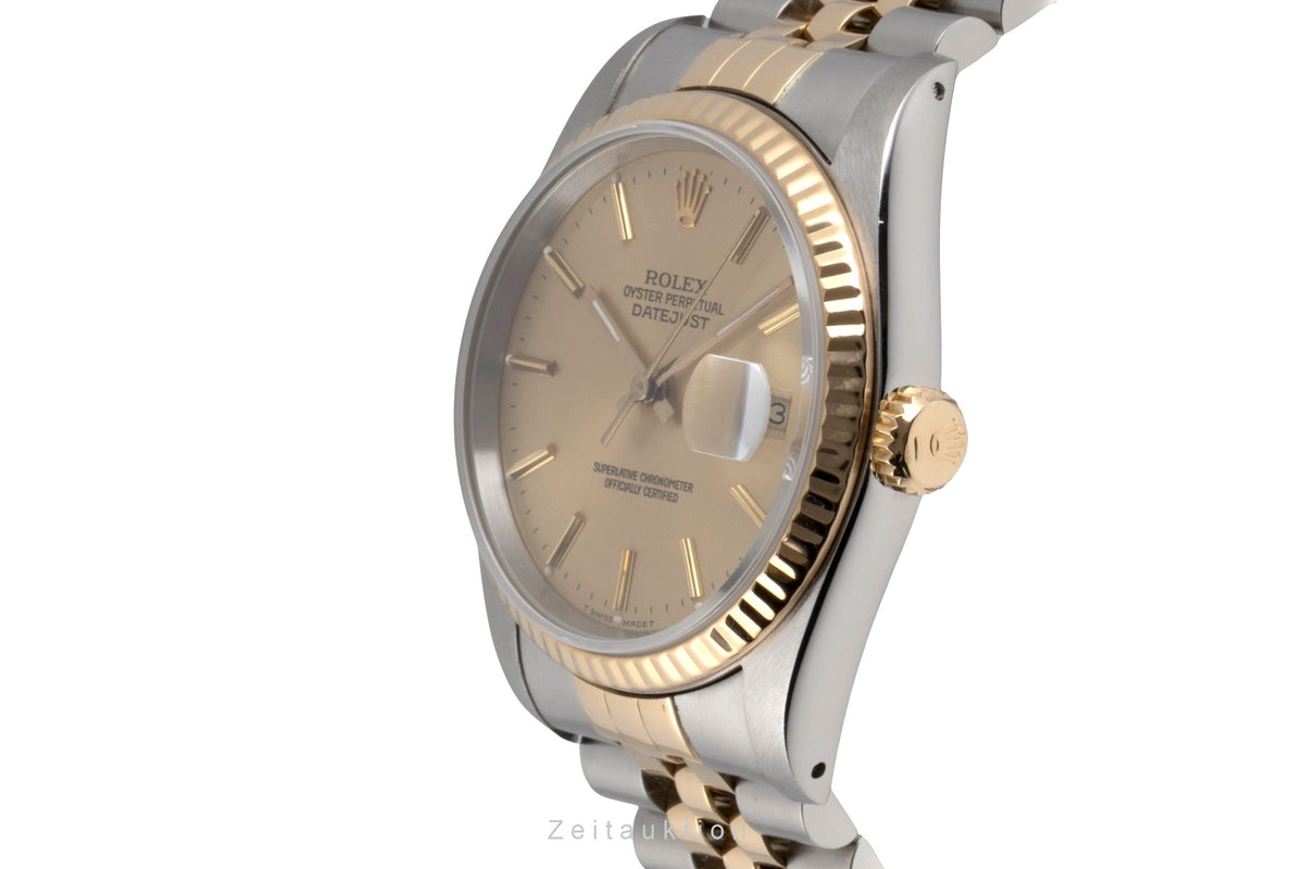 Rolex Datejust acciaio / oro automatismo orologio da uomo 16233 LP: 15350EUR  [2605383]