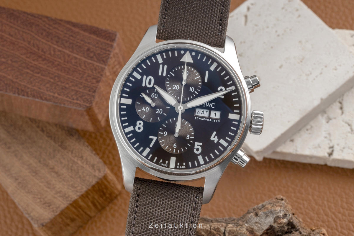 IWC Fliegerchronograph steel automatic men's watch IW377713  [2605386]