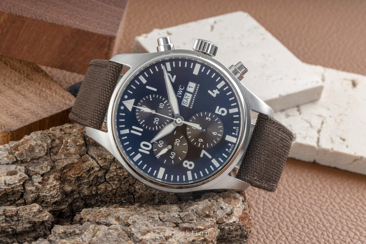 IWC Fliegerchronograph steel automatic men's watch IW377713  [2605386]