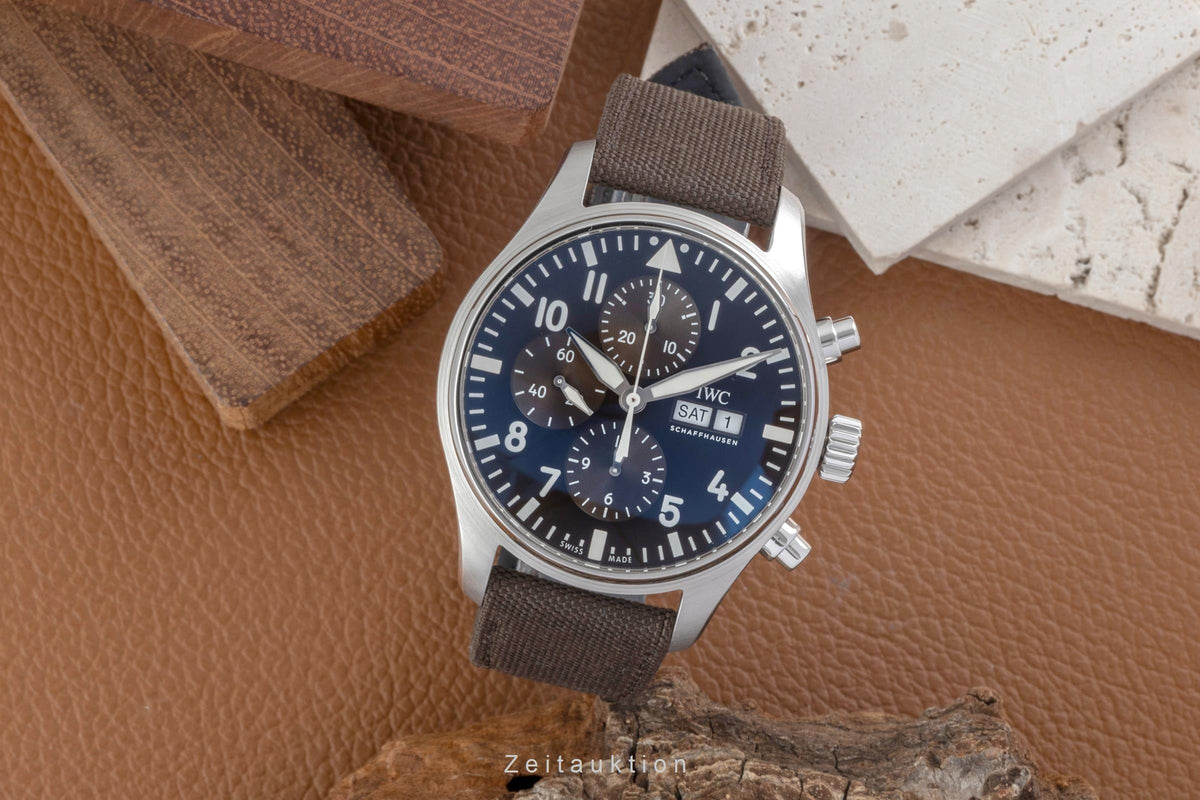 IWC Fliegerchronograph steel automatic men's watch IW377713  [2605386]