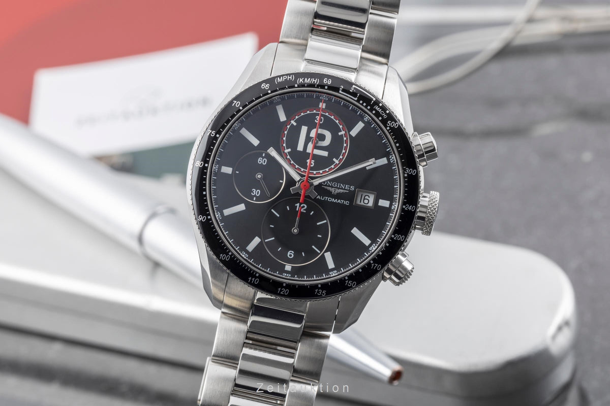 Longines Grande Vitesse cronógrafo acero automático reloj para caballeros L3.636.4.50.6  [2605387]