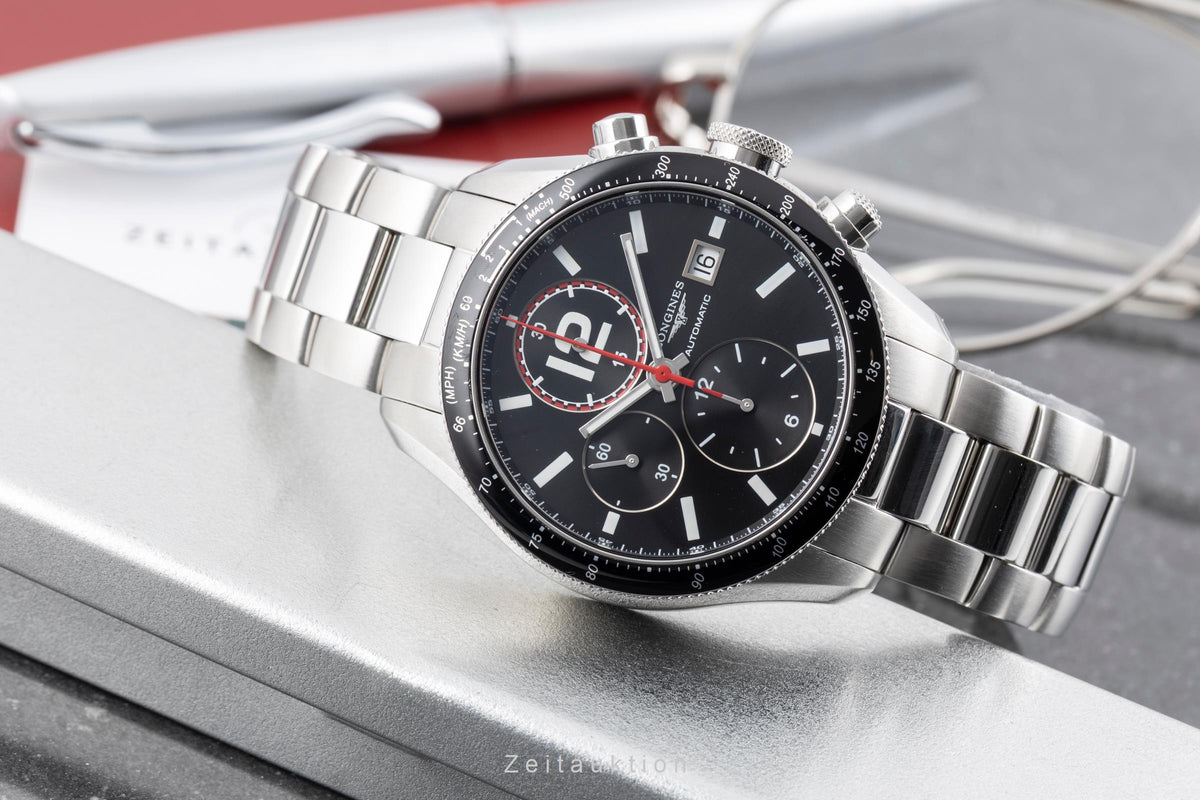 Longines Grande Vitesse cronógrafo acero automático reloj para caballeros L3.636.4.50.6  [2605387]