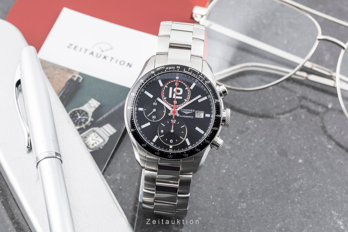 Longines Grande Vitesse cronógrafo acero automático reloj para caballeros L3.636.4.50.6  [2605387]
