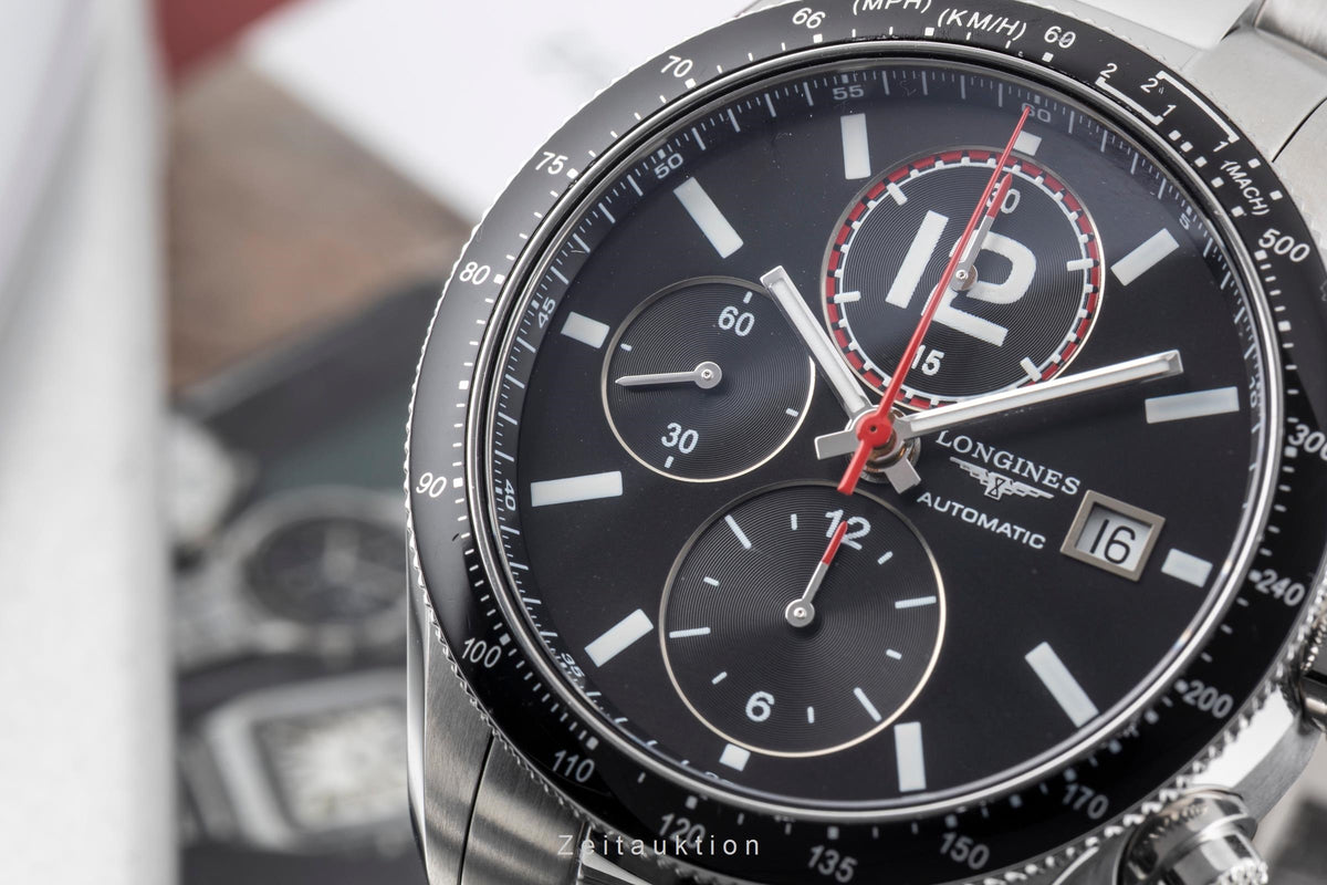 Longines Grande Vitesse cronógrafo acero automático reloj para caballeros L3.636.4.50.6  [2605387]