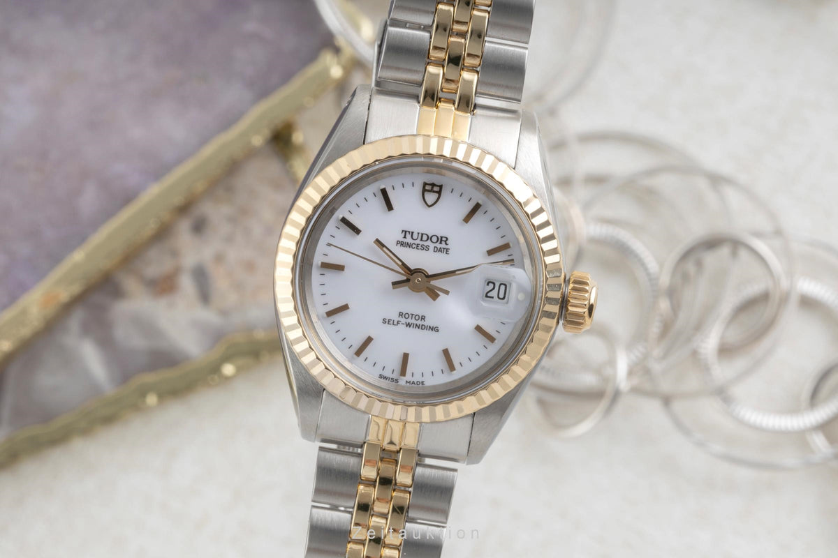 Tudor Princess Date acciaio / oro automatismo orologio da donna 92413  [2605388]
