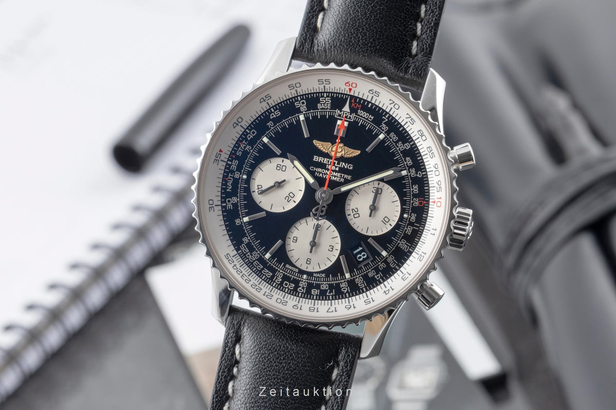Breitling Navitimer 01 chronographe acier automatique montre pour hommes AB0120  [2605396]