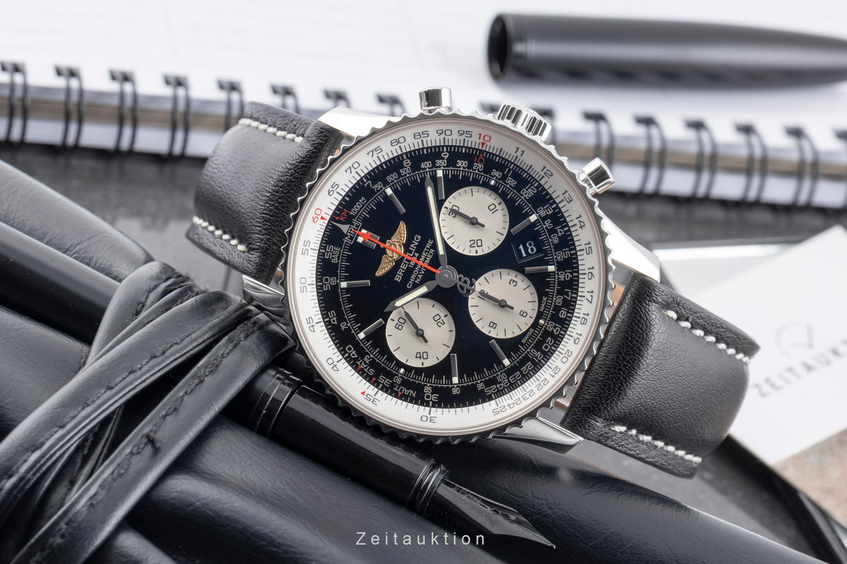 Breitling Navitimer 01 chronographe acier automatique montre pour hommes AB0120  [2605396]