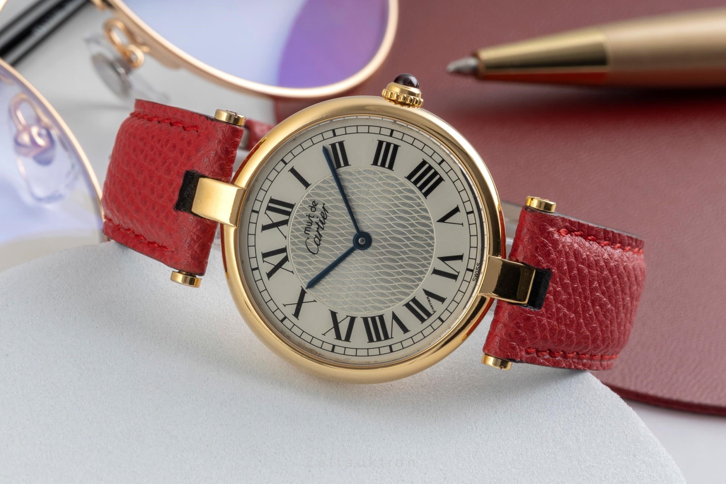 Cartier Vermeil silver-gilt quartz women's watch Limited  [2605397]